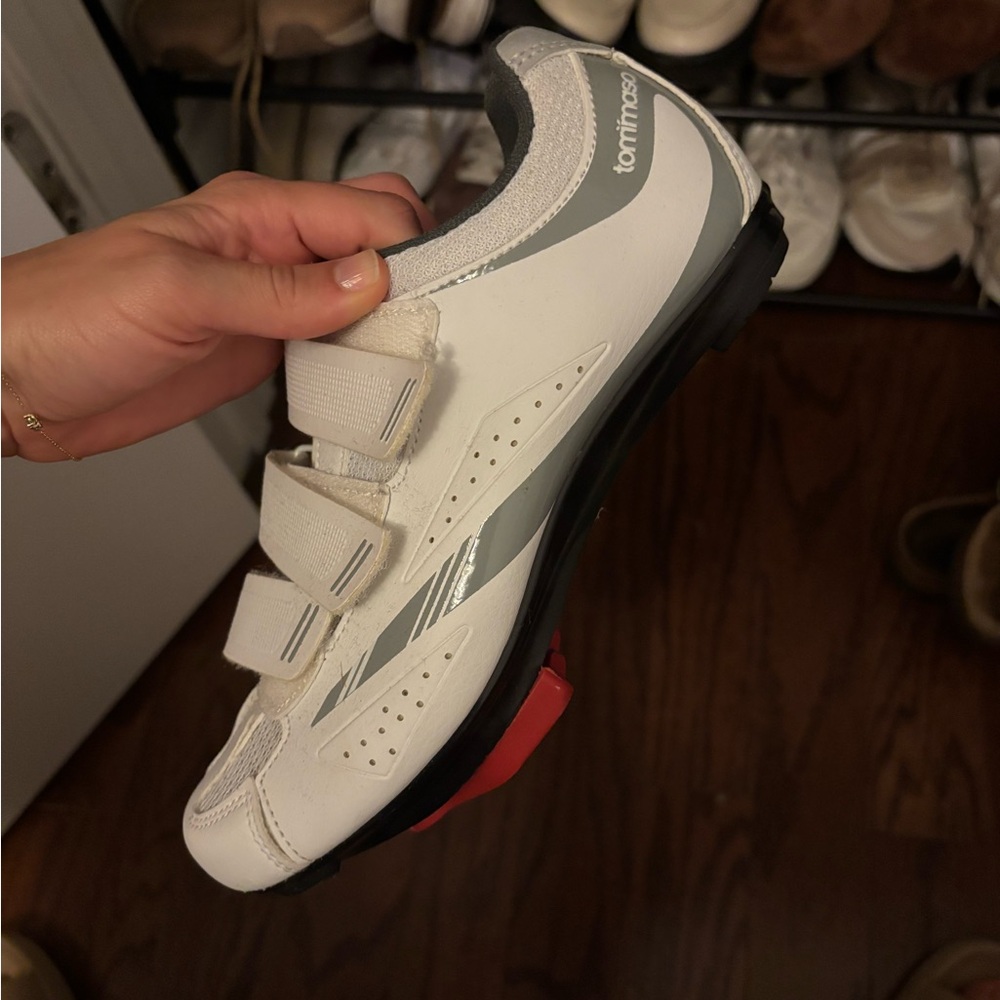 Tommaso Women's White Cycling Shoes